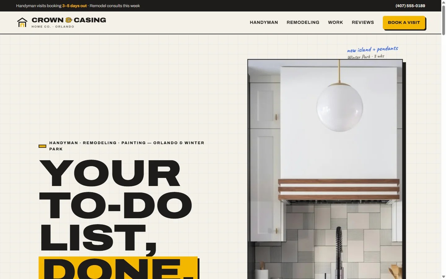 Crown & Casing Home Co. homepage